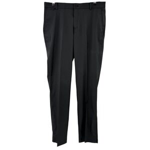 Nike Golf Dri-FIT Mens Black Flat Front Stretch Performance Pants 33x32